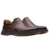CLARKS UN BRILEY STEP WIDE FIT SHOE-MAHOGANY